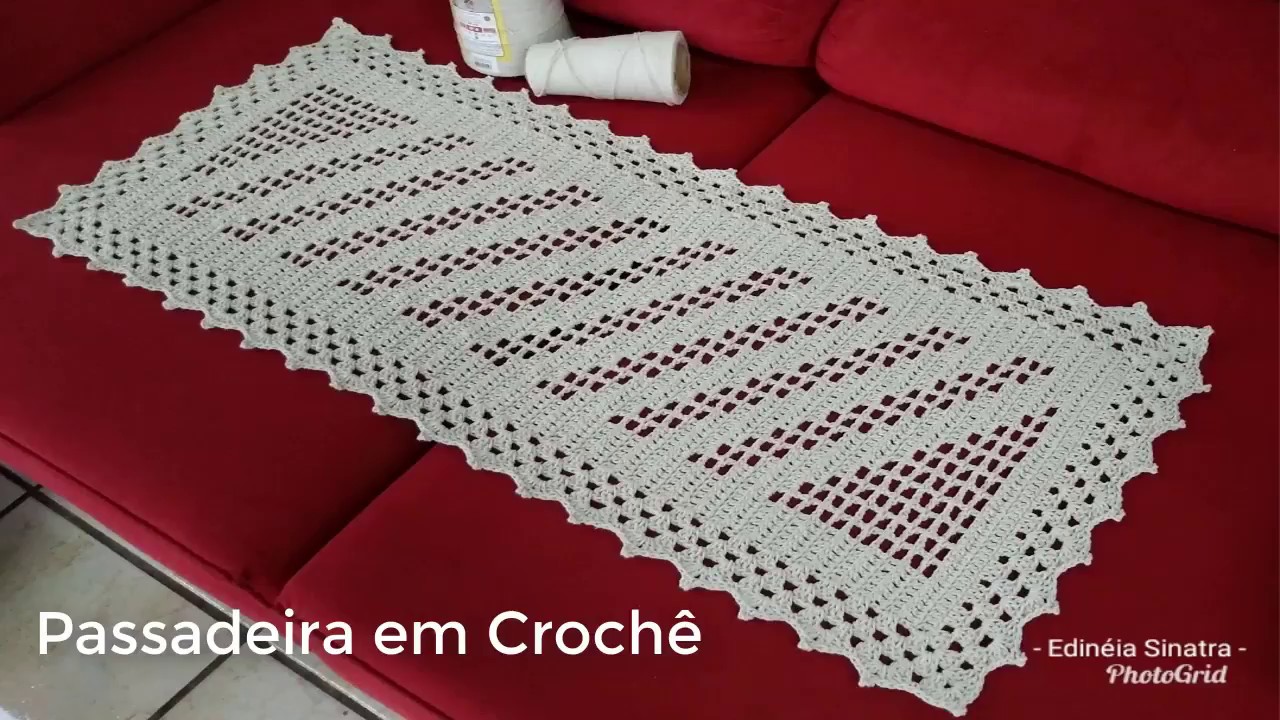 Caminho De Mesa Em Croch Pratico Passo A Passo Cantinho Criativo E