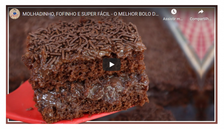 Bolo De Brigadeiro Recheado Fácil E Gostoso 8652